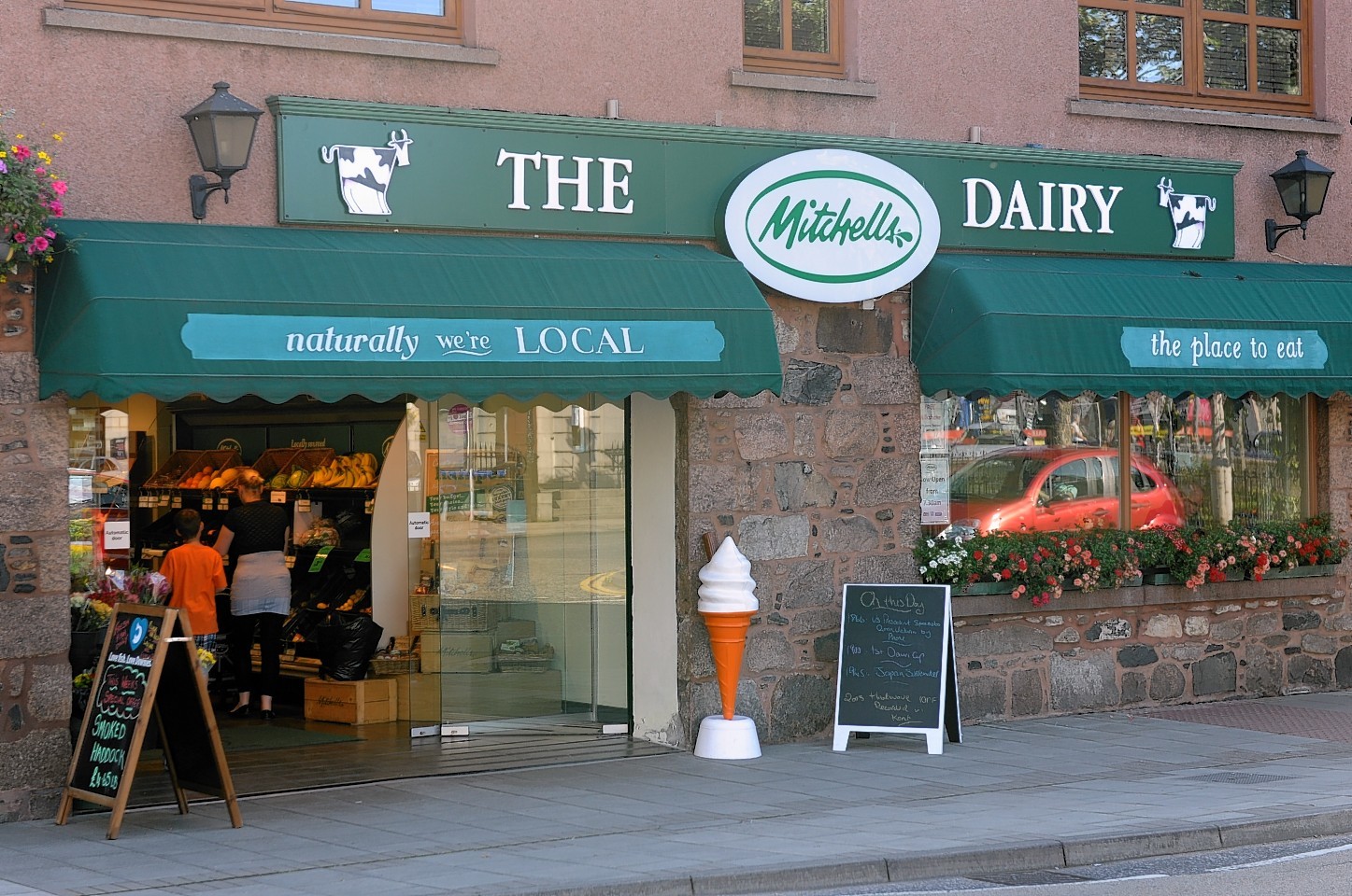 Mitchells Dairy, Inverurie before it closed its doors in 2017.