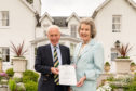 Brigadier Hugh Monro being enrolled as Deputy Lord Lieutenant by Lord-Lieutenant of Banffshire, Mrs Clare Russell.