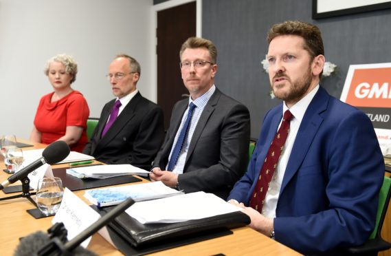 L-R: Doctors Lorien Cameron-Ross, Alistair Todd, Jonathan Ball and Iain Kennedy.