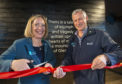 Clea Warner, General Manager, North West & Islands with Simon Skinner, Chief Executive National Trust for Scotland  officially open the new Glencoe Visitor Centre . PICTURE IAIN FERGUSON, THE WRITE IMAGE