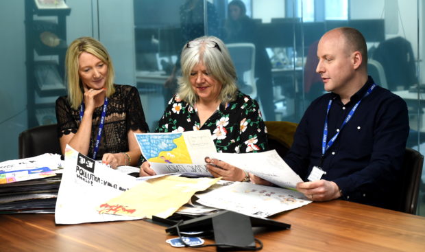 Press and Journal Junior Journalist Entries being judged.
07/05/19
Picture by Heather Fowlie