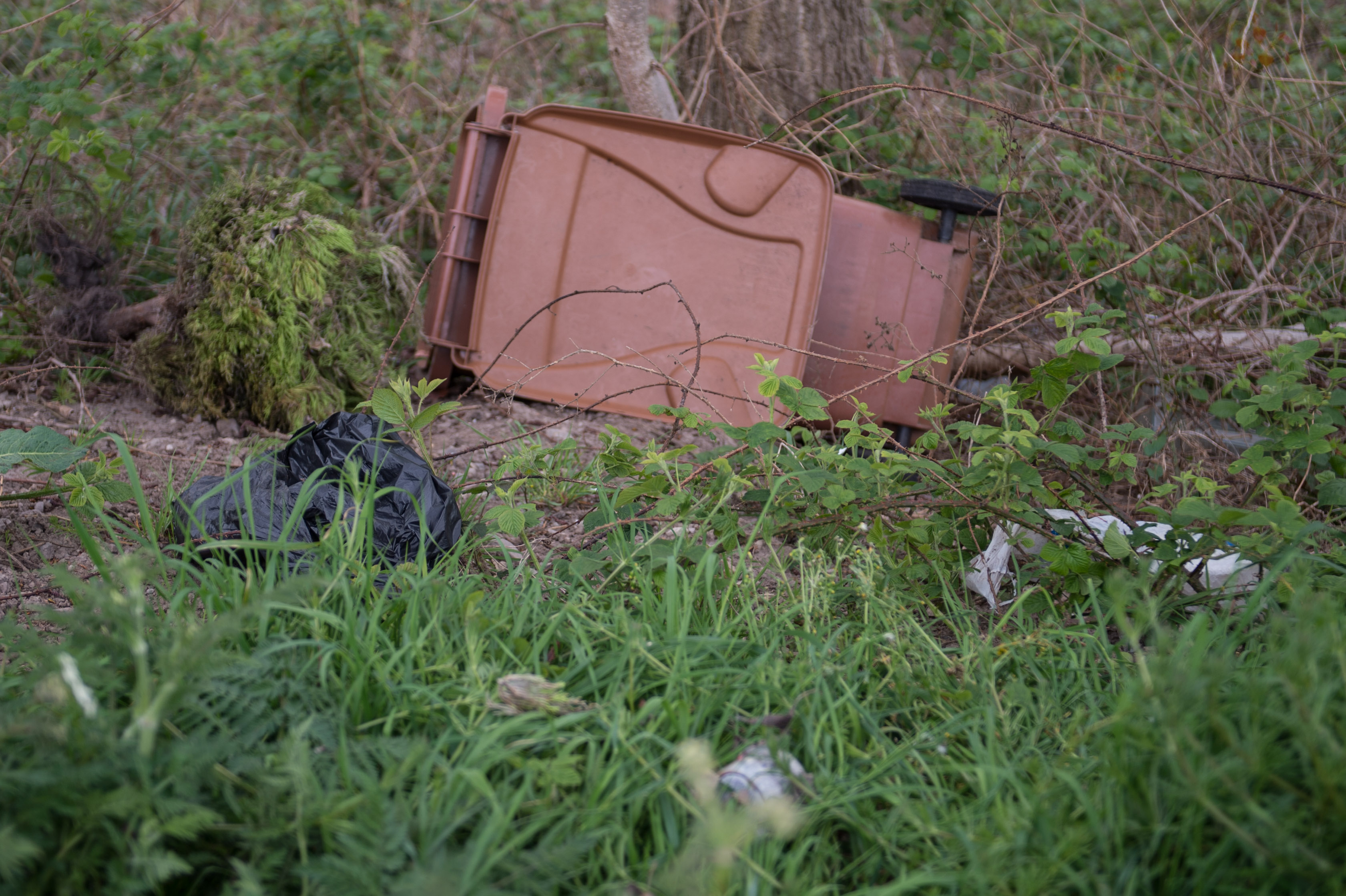Pictures show rubbish at the park beside Archibald Grove/Douglas Crescent in Buckie. Pictures by Jason Hedges.