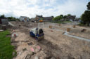 Picture by JASON HEDGES   

Pictures show construction at  Pilmuir Primary School in Forres, Moray.