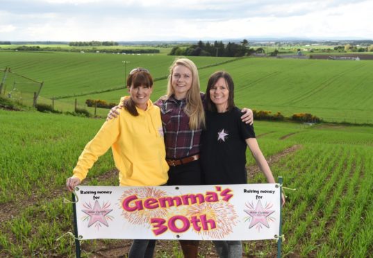 Gemma Anderson (middle) who recently celebrated her 30th Birthday and raised £1444 for Abbie's Sparkle Foundation is pictured with Tammy Main(right) and Angela Jess (left). Picture by Jason Hedges