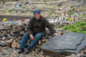 Stephen Findlay at the Pet Cemetery in Cullen.
Picture by Jason Hedges