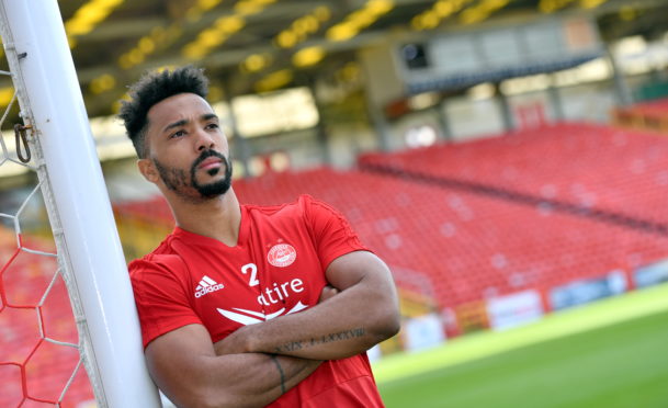 Aberdeen FC defender Shay Logan.