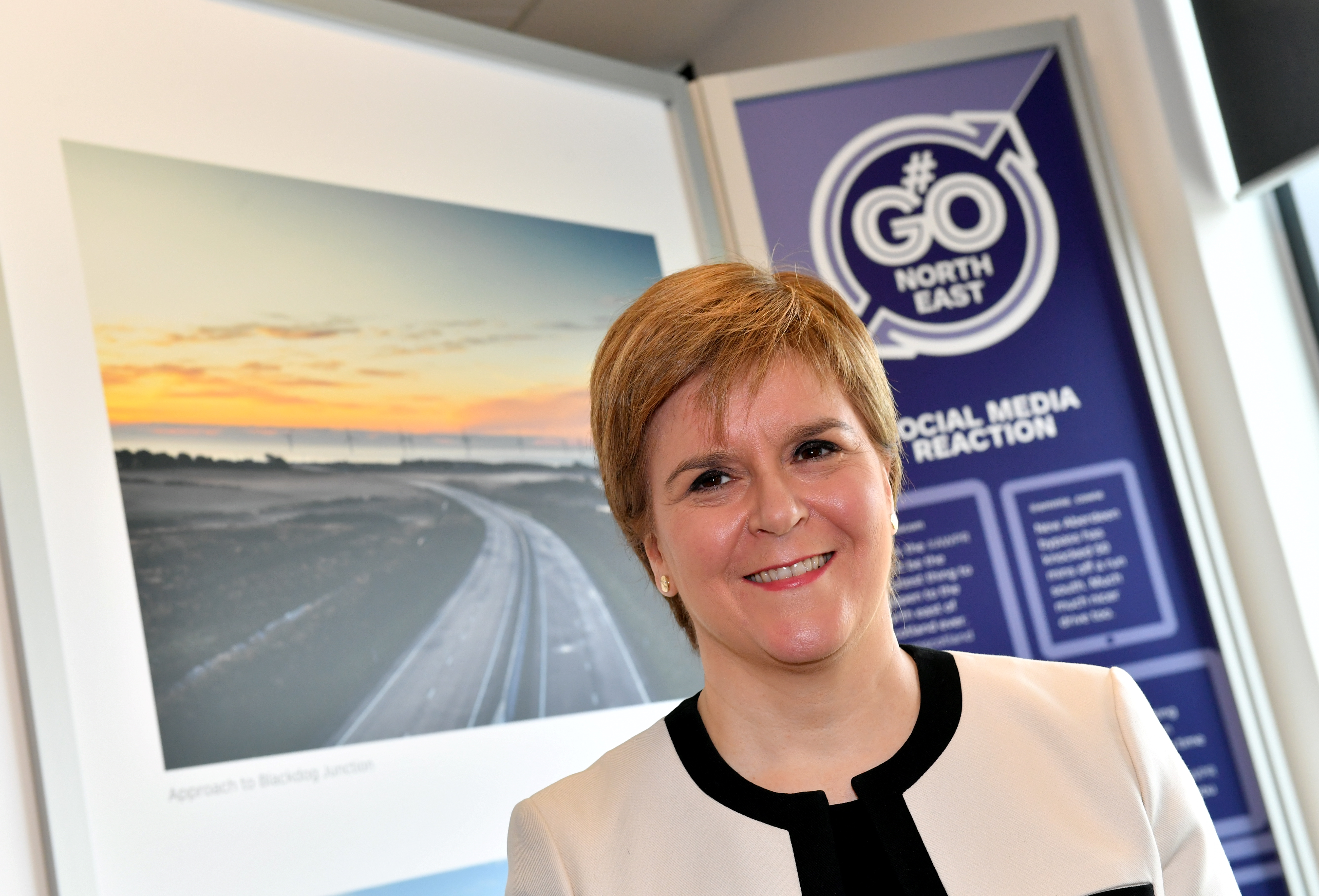 Nicola Sturgeon at the Aker Solutions building