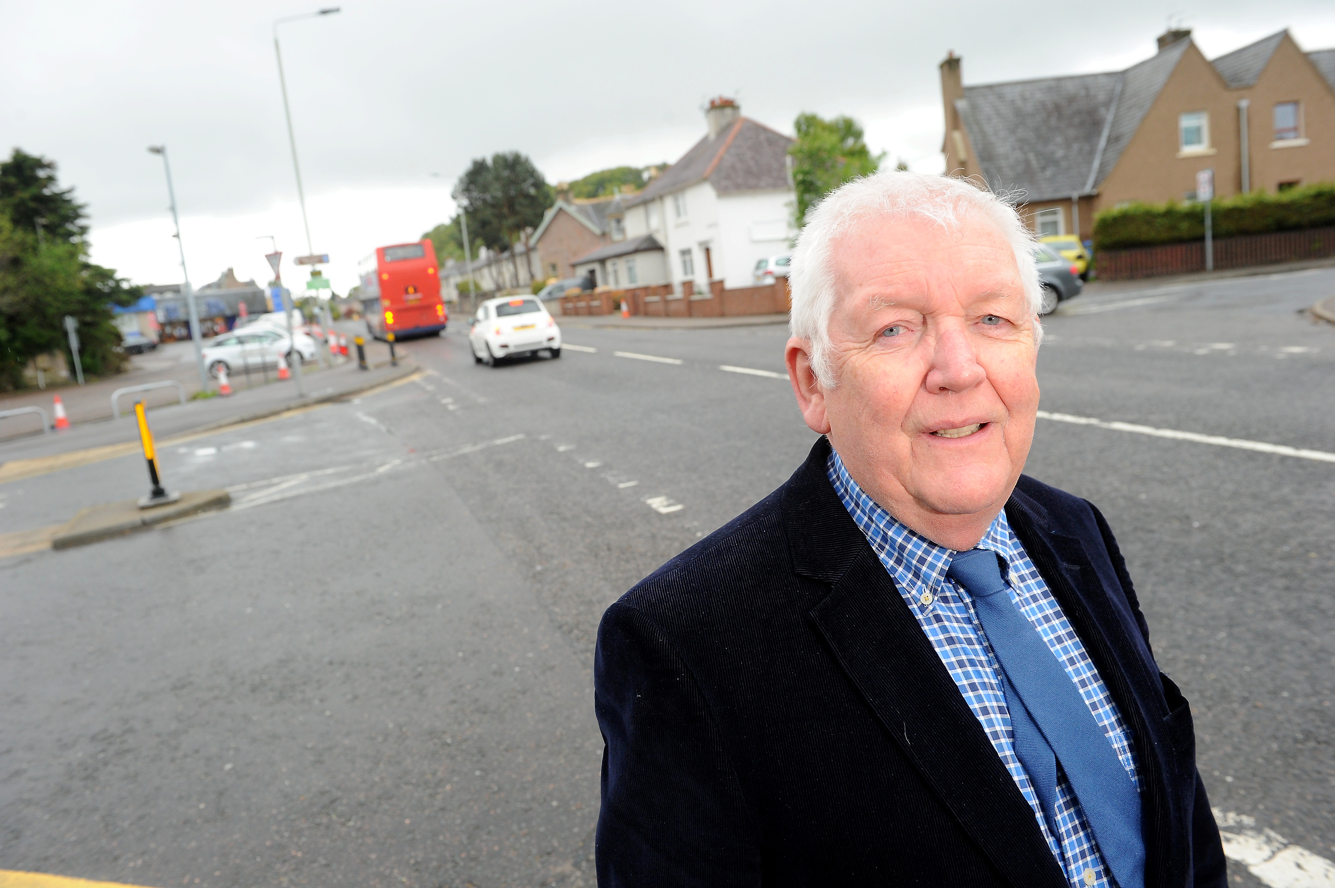 Councillor Bill Boyd on Glenurquhart Road, Inverness. Picture by Sandy McCook.