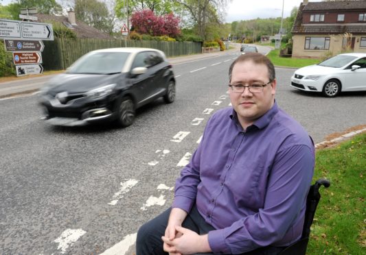 Inverness South councillor, Andrew Jarvie in April 2019 before his massive weight loss. Picture by Sandy McCook.