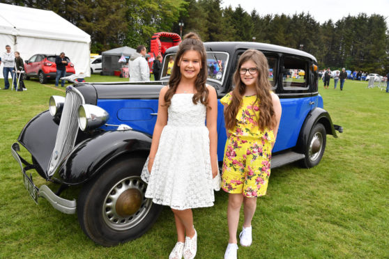 Gala princesses Ella Penny (left) and Alyssa Lamarsh at the gala