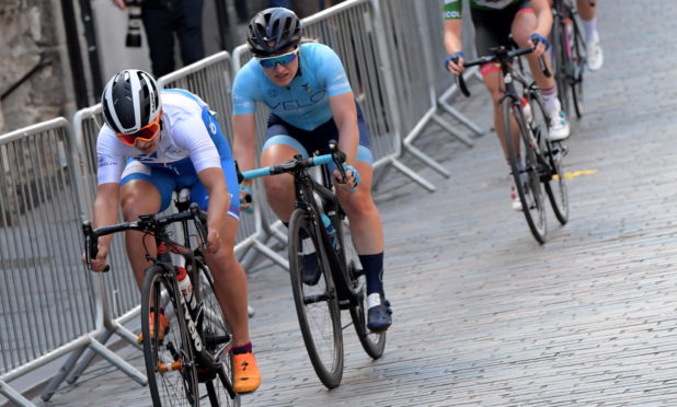 Neah Evans, front left, competing in Aberdeen during last year's Tour Series event.