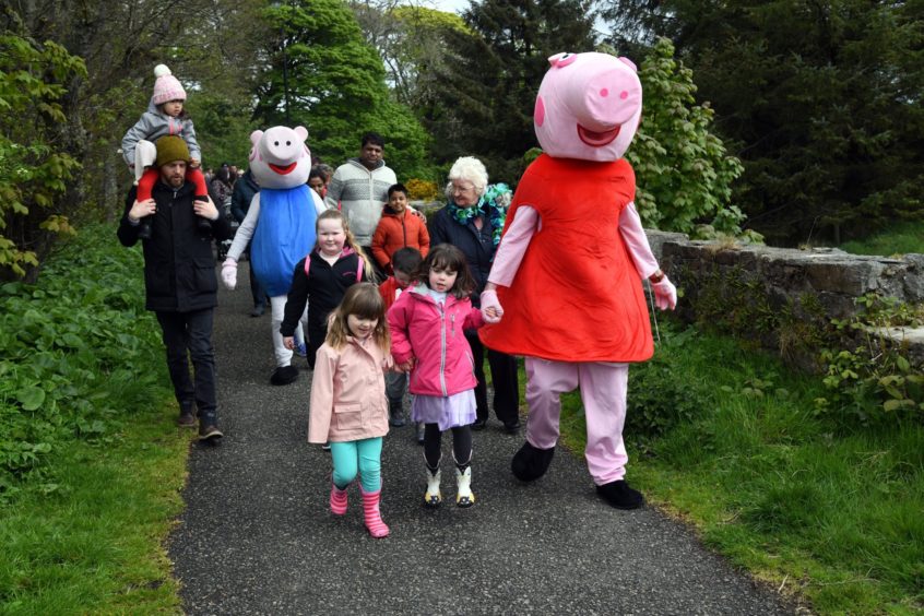 More than 100 parents and toddlers took part in the Peppa Pig themed event