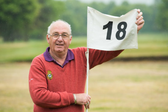 Peter Spurling, club secretary at Garmouth and Kingston Golf Club, on the 18th hole, which many golfers across the north-east don't think exist.