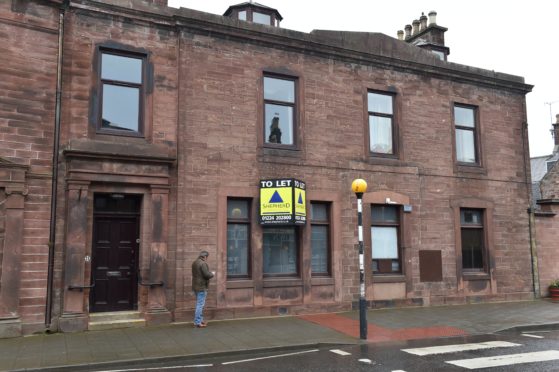 The former RBS Bank in High Street, Turriff