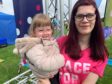 Race for Life Inverness VIP starter Shannon Murphy, 22, with her daughter Sophia.