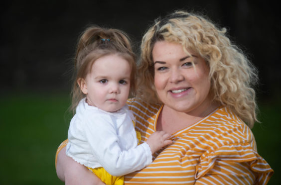 Adeline with mum Stephanie.