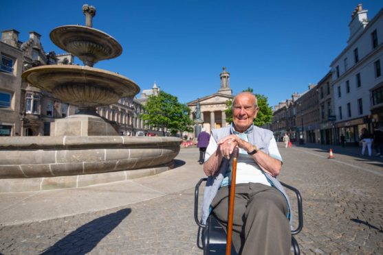 99 year old Henry Heep from the Stirling aria, has for the last 40 years driven to Moray for his holidays.