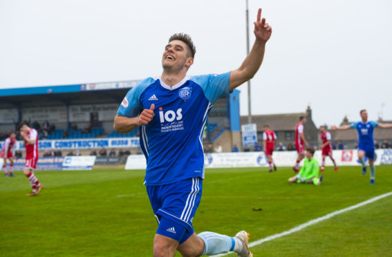 Peterhead midfielder Jack Leitch.