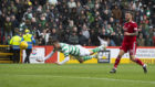 Celtic's Mikael Lustig scores to make it 1-0.