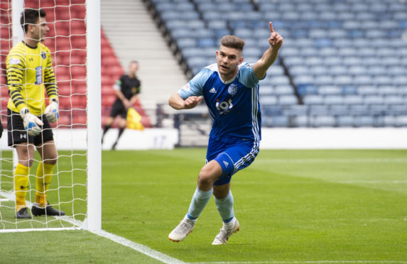 Jack Leitch scored the goals that won Peterhead the League Two title