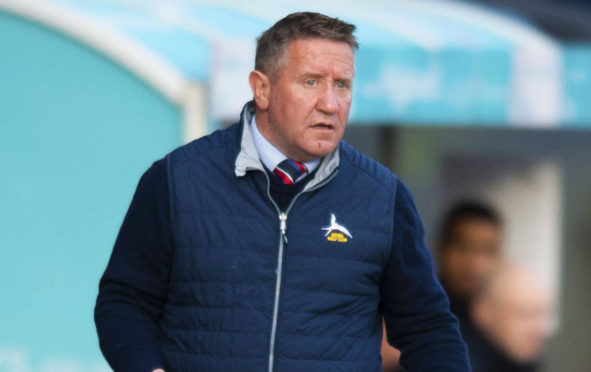 14/05/19 LADBROKES PREMIERSHIP PLAY-OFF SEMI FINAL 1ST LEG
INVERNESS CALEDONIAN THISTLE v DUNDEE UNITED
TULLOCH CALEDONIAN STADIUM - INVERNESS
Inverness manager John Robertson watches on from the sidelines.