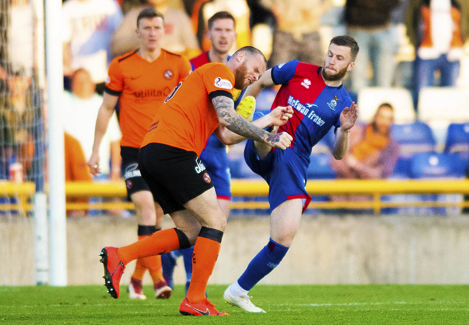 Liam Polworth was sent off for this challenge on Mark Connolly.