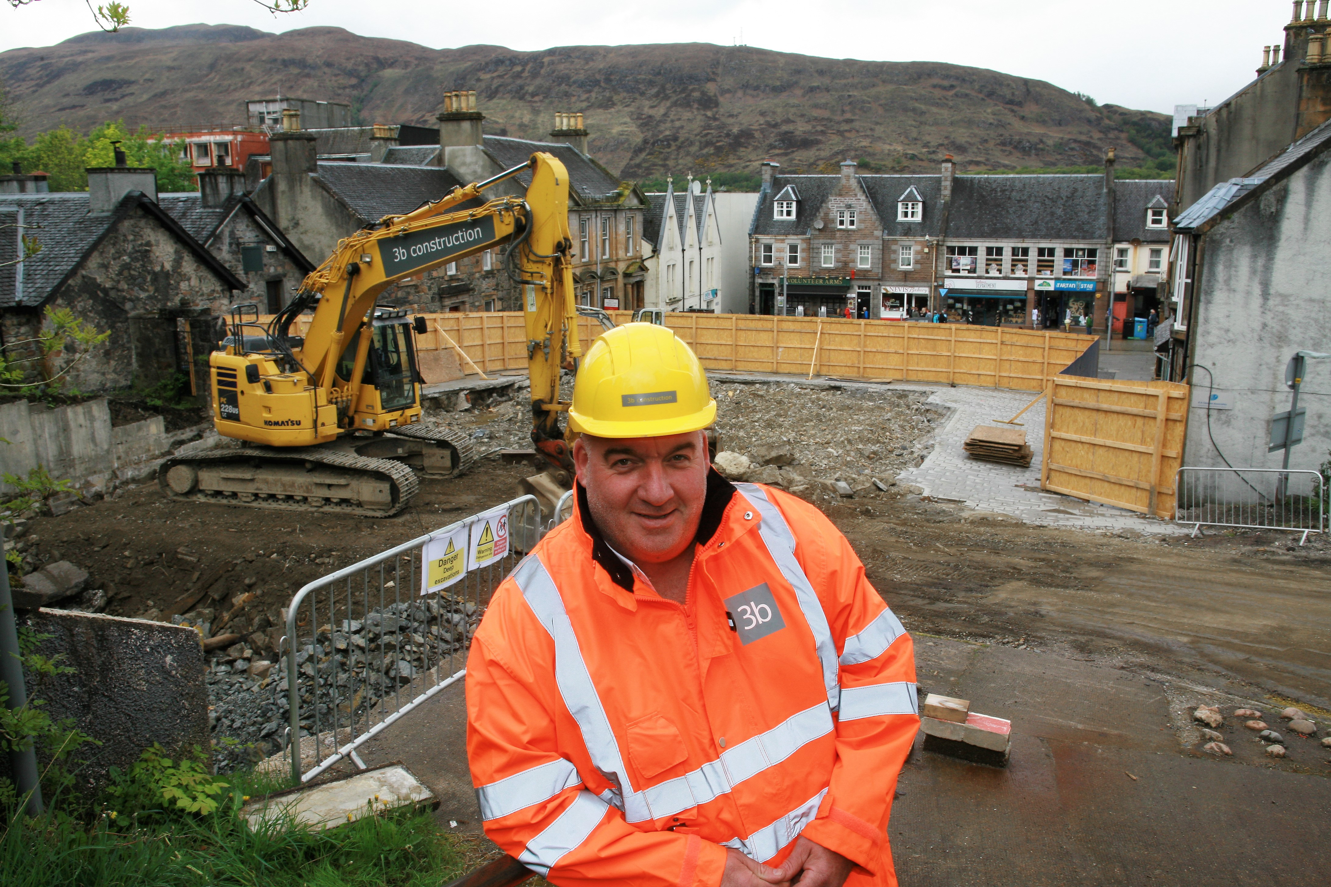Stevie Gunn, project manager of the new cinema project in Fort William.
