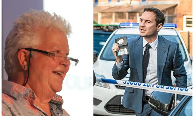 Val McDermid (left) came up with the idea for the show, which will star Martin Compston (pictured in Line of Duty)