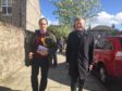 Martin Greig and Willie Rennie in Aberdeen.

Picture: Joanne Warnock
