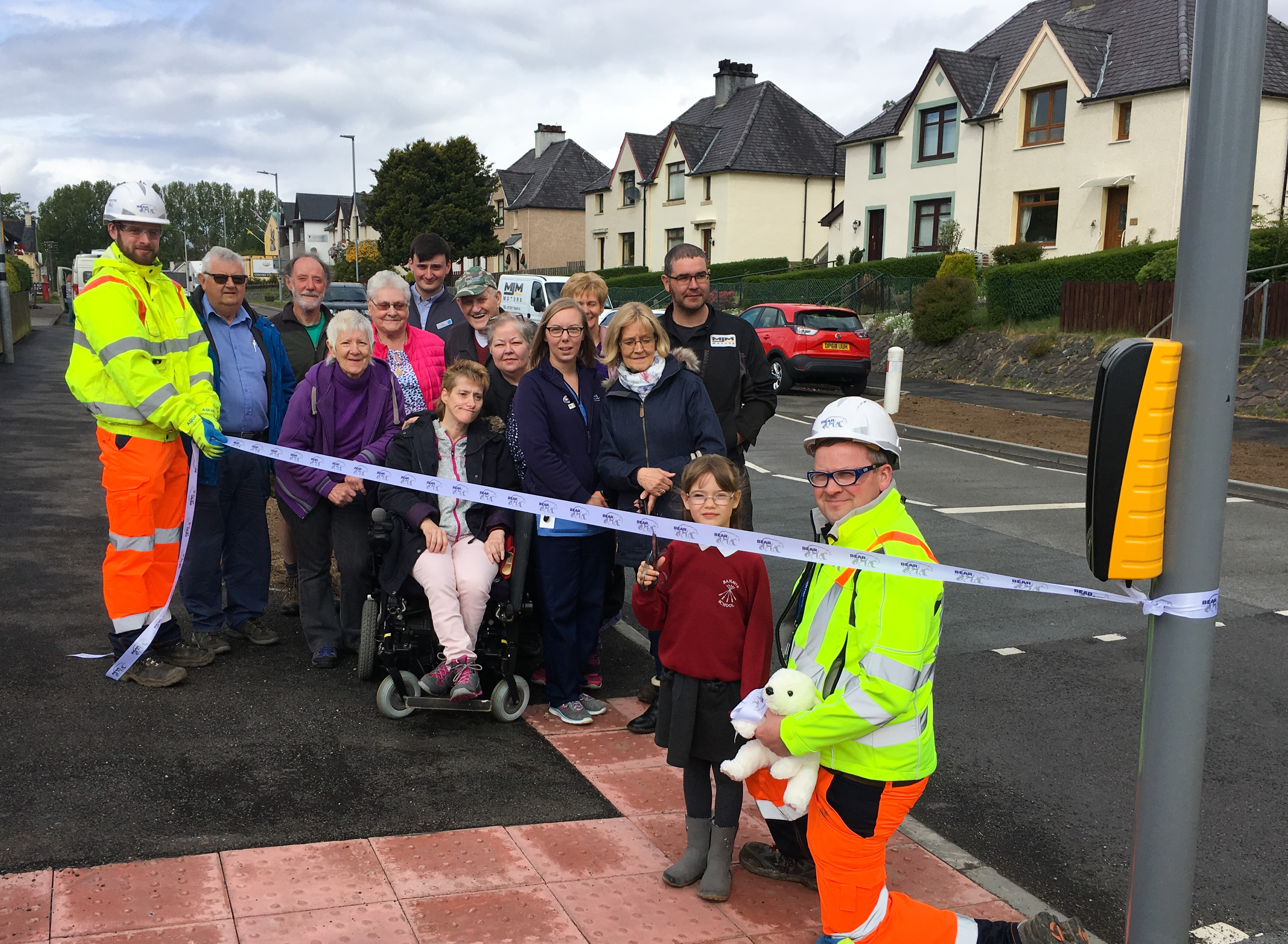 The new crossing at Corpach officially opens