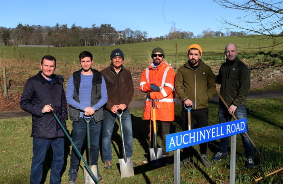 From left: Ross Anderson, Shaanan Smith, Raj Misra, Benji Espindola, Joseph Espindola and Alexander MacQueen. 
Picture by Jim Irvine