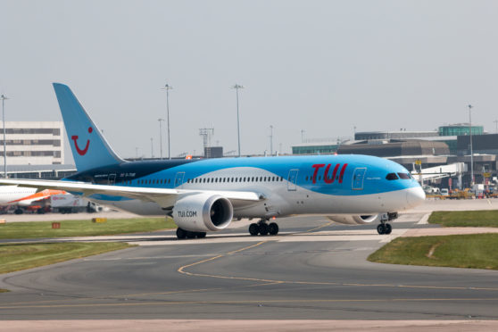 TUI Airlines Boeing 787-8 Dreamliner wide-body passenger plane