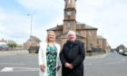 Buchan Area Committee vice-chairwoman Diane Beagrie and chairman Norman Smith at Old Parish Church, Peterhead. 
Picture by Jim Irvine