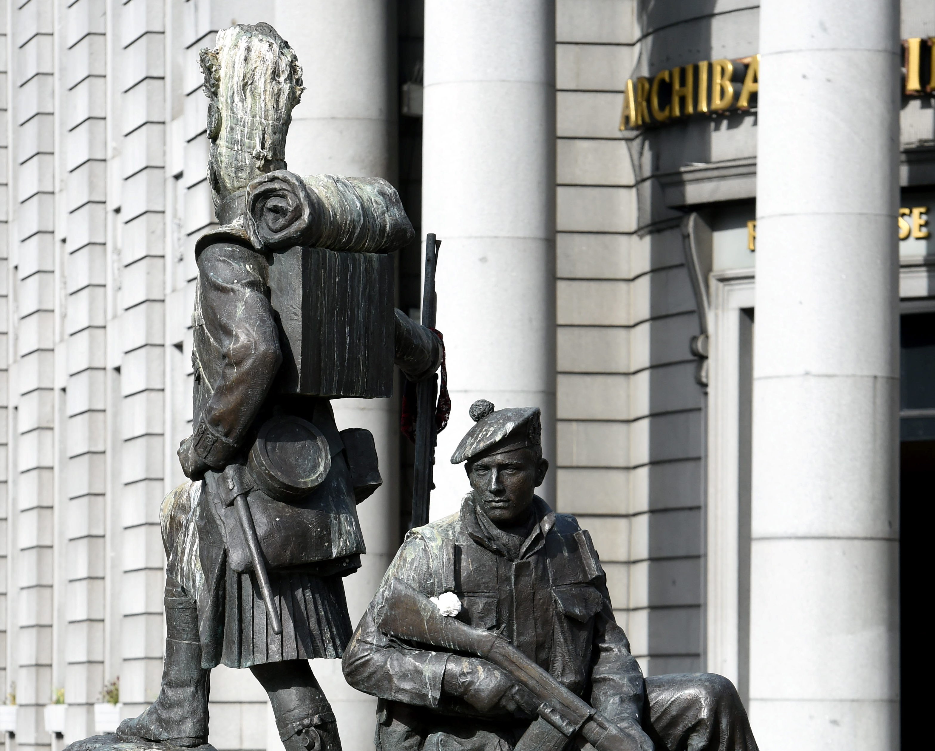 Gordon Highlanders Castlegate statue