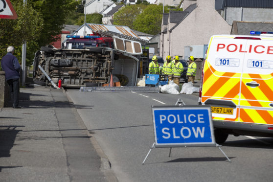 The crash in Stornoway.