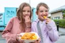 Pupils at Arduthie Primary School enjoyed free fish and chips.