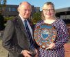 Press and Journal farming editor Gemma Mackenzie presenting an award to Graham Bruce last year.