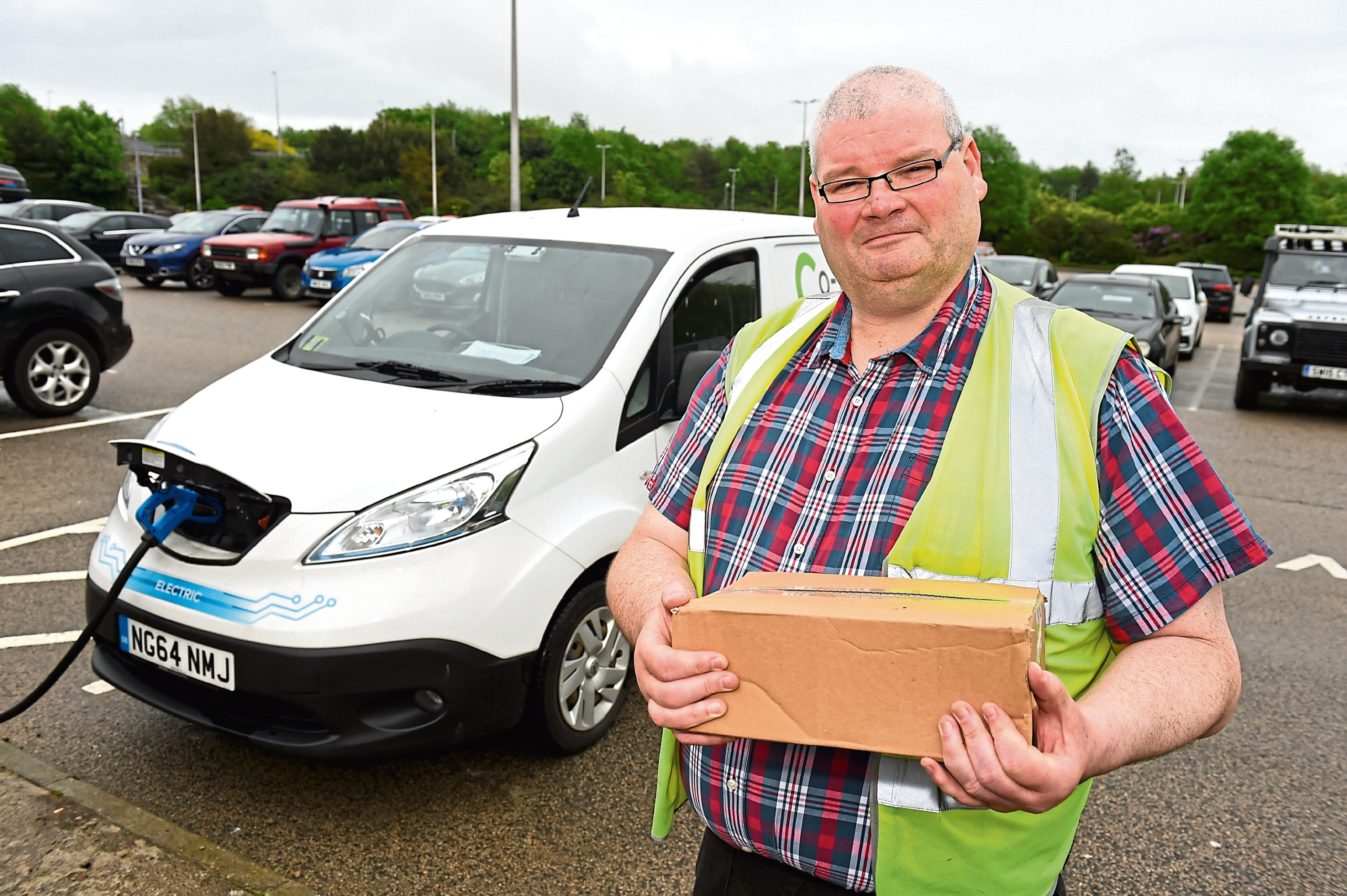 Ron Hardie, who runs courier service Nordrop from Aberdeen. Picture by Kenny Elrick.