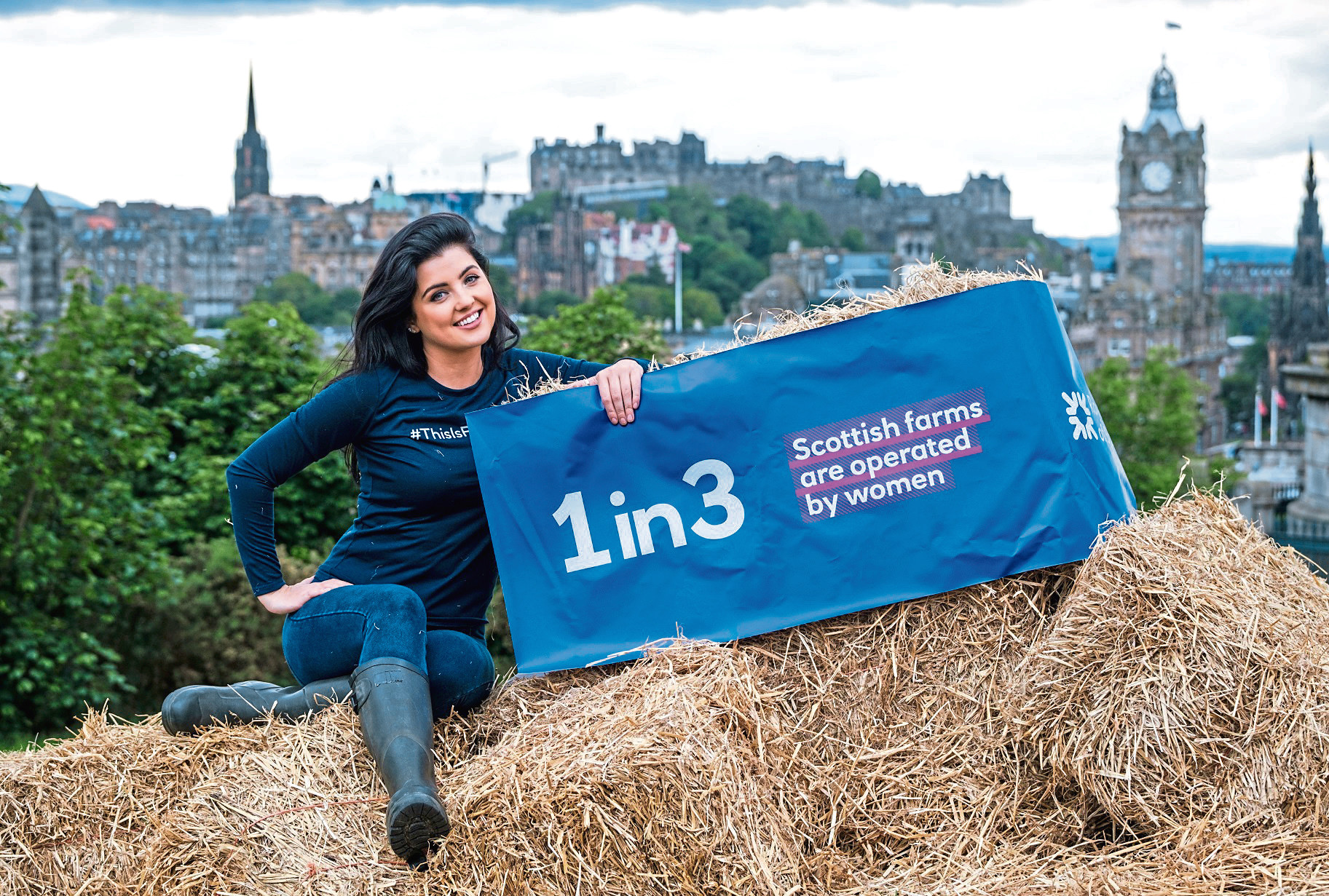 Storm Huntley was in Edinburgh promoting the RBS campaign.