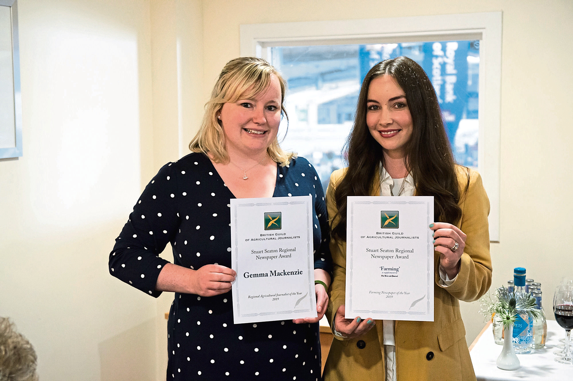 Press and Journal farming editor, Gemma Mackenzie (left) and Olivia Midgley.