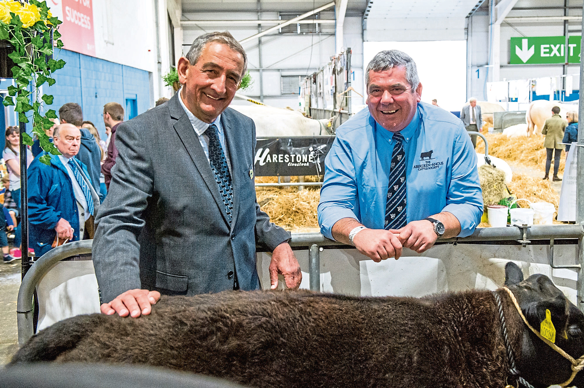 Aberdeen-Angus Cattle Society president Paul Jeenes and chief executive Barrie Turner.