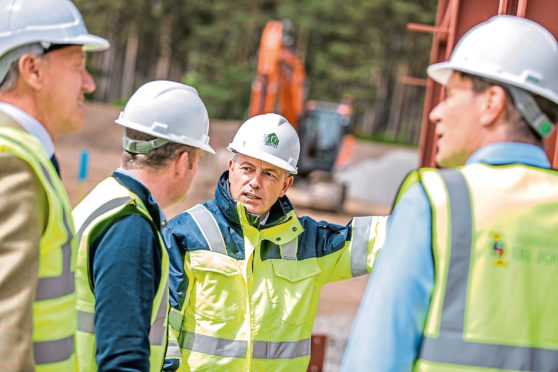 LR James Campbell (IABP), Brian Innes, (IBI Joiners), Willie Gray (ARK Estates) & Keith Duncan (IBI Joiners).