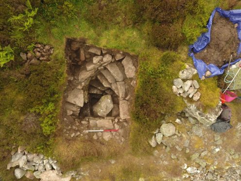 The well was discovered at the top of Mither Tap, on Bennachie