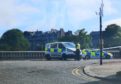 Police at Denburn Bridge. Picture by Cheryl Livingstone.