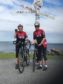 81-year-old Mavis Paterson with her friend Heather Curley, 55 at John O'Groats on Saturday.