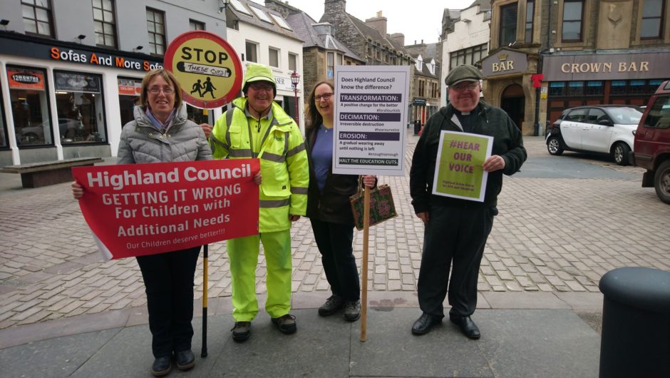 ASN demonstrators in Wick