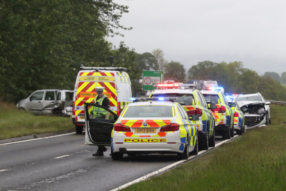 The A9 was closed following a 4-vehicle RTC near the Evanton turn-off.