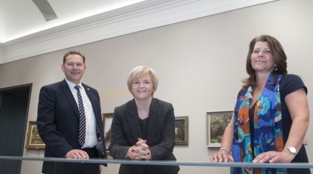 Councillor Jenny Laing, Councillor Douglas Lumsden and Councillor Marie Boulton.