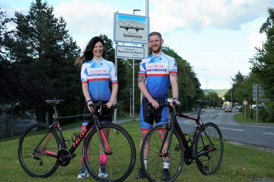 Pete Lowson and Lucy Ritchie in Team Ecosse Northboats (TEN) club colours at Inverurie