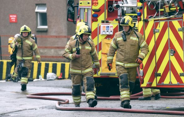 The scene at Bankhead industrial estate in Bucksburn.

Picture by Heather Fowlie